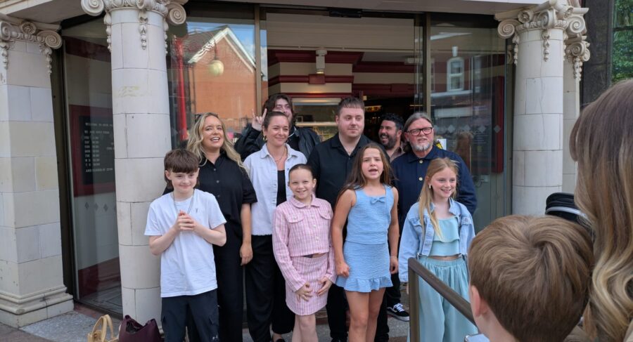 The cast and crew of Rocket Fuel at Hyde Park Picture House.